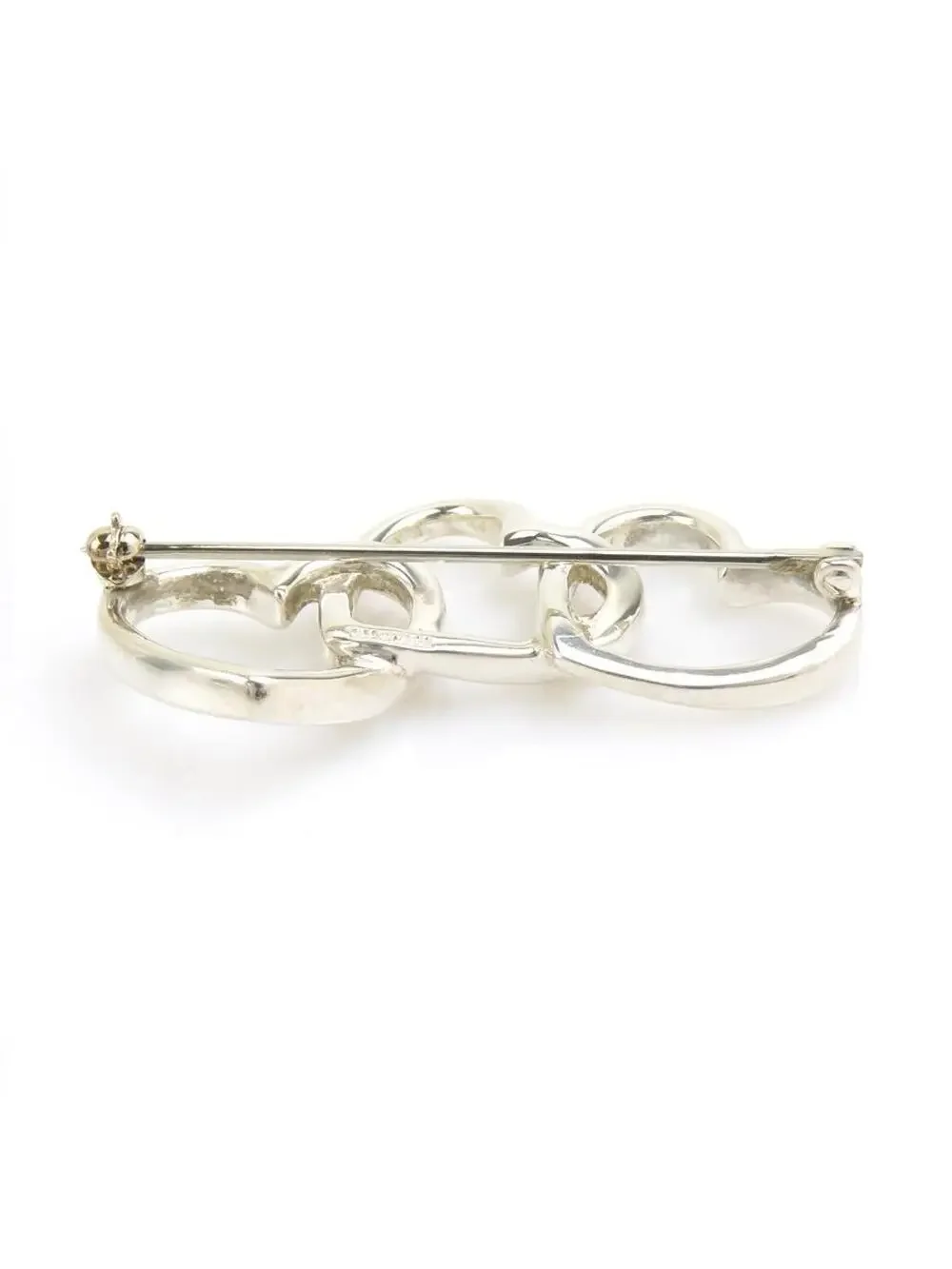 Auth Tiffany&Co. Triple Heart Brooch #302774T16B